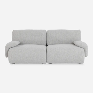 طقم أريكة كامبري بمقعدين – رمادي