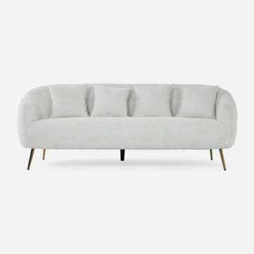 كنبة آني 3 مقاعد – أبيض