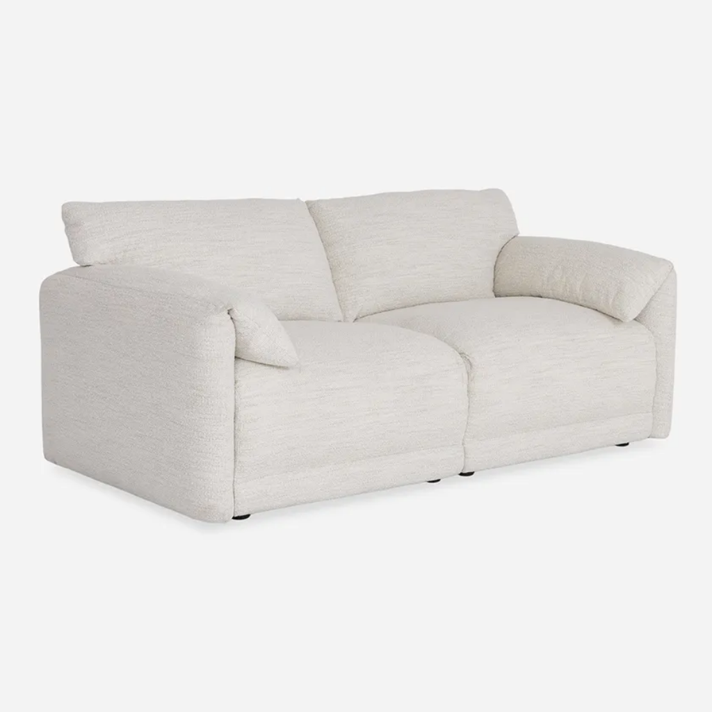 طقم أريكة بمقعدين من بيلز – أبيض عاجي